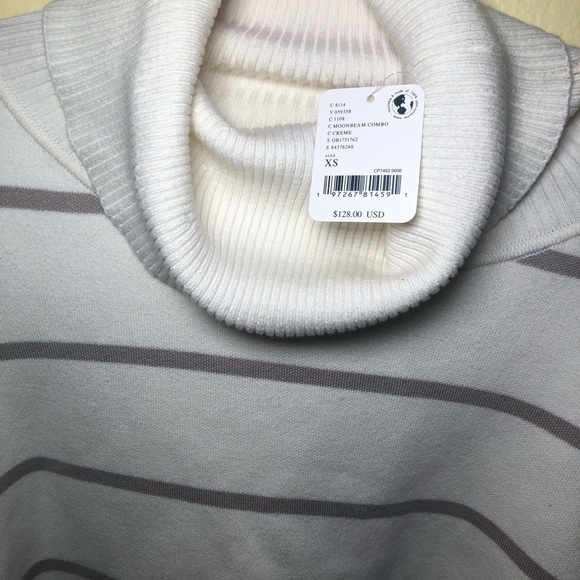 Free people Paulie Long sleeve Sweater In Moonbeam Combo size XS - Picture 6 of 10